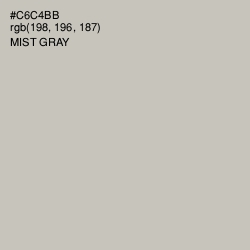 #C6C4BB - Mist Gray Color Image